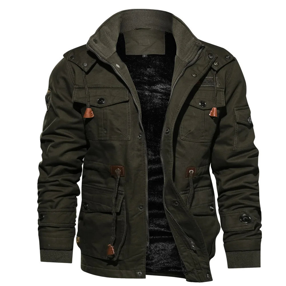 Fashinova Military-Style Utility Jacket