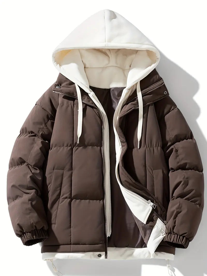 Fashinova Two-Tone Puffer Jacket
