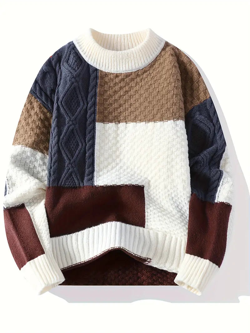Fashinova Color Block Knit Sweater