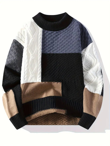 Fashinova Color Block Knit Sweater
